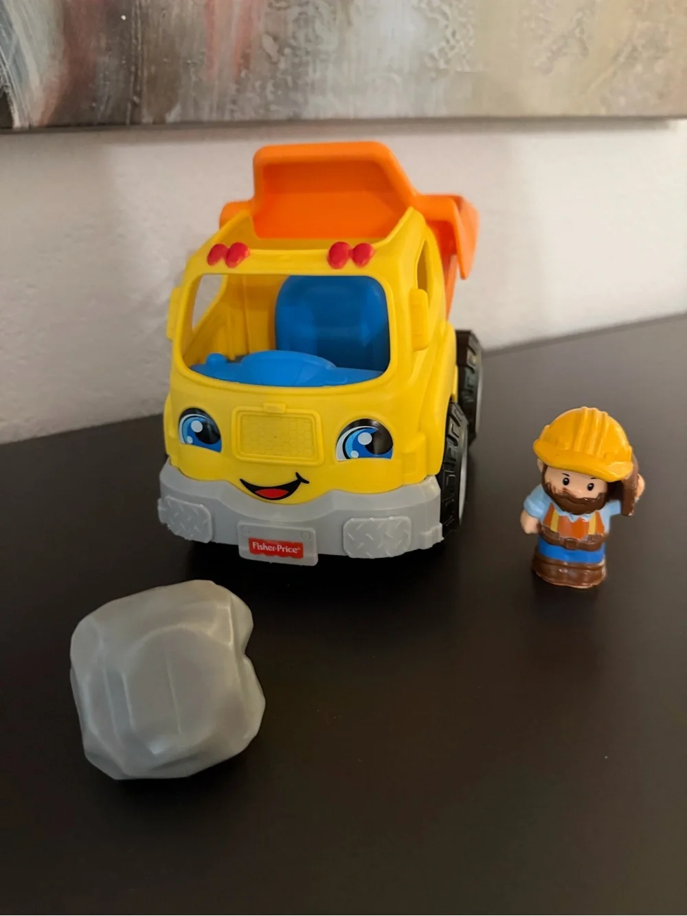Fisher-Price Little People Dump Truck with Sounds and Construction Worker Figure